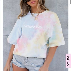 White Fox Tye Dye Shirt